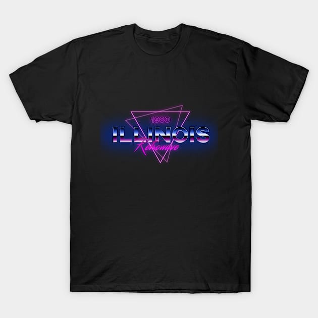 80s Illinois T-Shirt by DenielHast